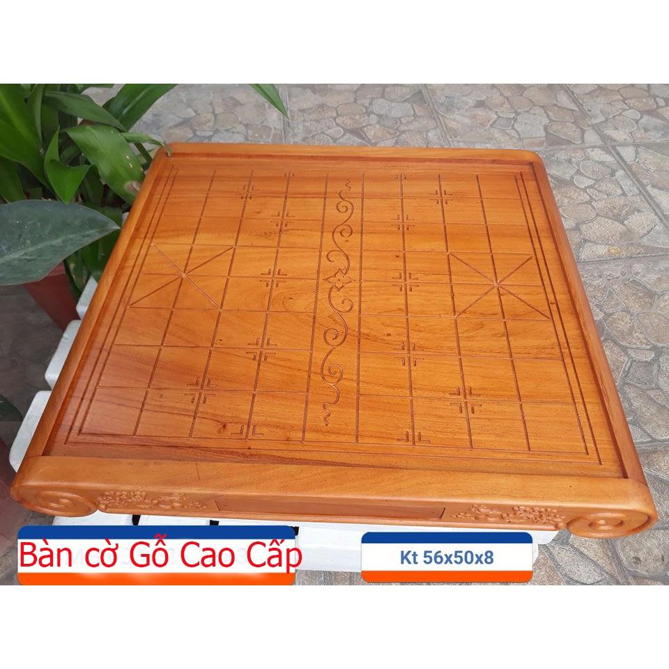 Bàn Cờ Tướng Cuốn Thư Gỗ Gõ Tự Nhiên Cao Cấp