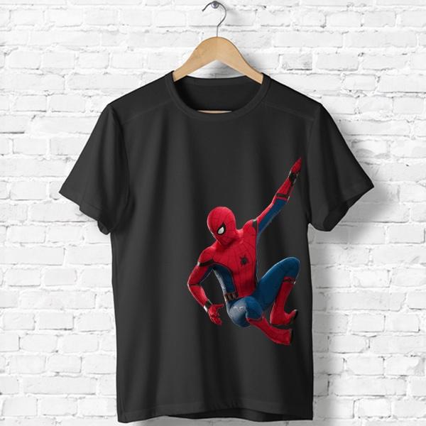 Áo thun trẻ em spider man 6 màu , Có size người lớn, King Cotton