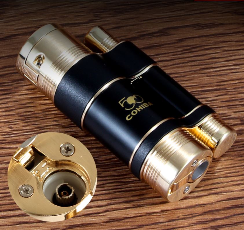 Vỏ Hột Quẹt Bật Lửa Khò 3 Tia Kiêm Đục  COB127 Đẹp Độc Lạ Lửa Khò Mạnh Mẽ - Dùng Gas Cao Cấp