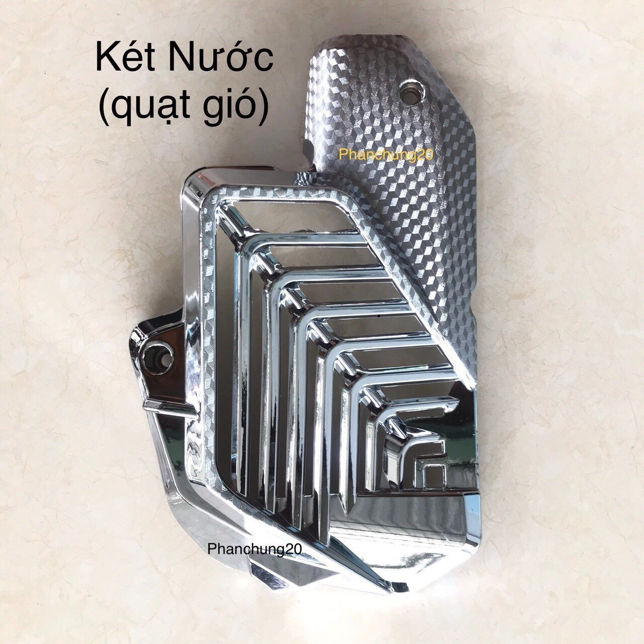 ỐP KÉT NƯỚC DÙNG CHO ĐỜI XE VARIO 160cc - VARIO 2022 2023 CROM