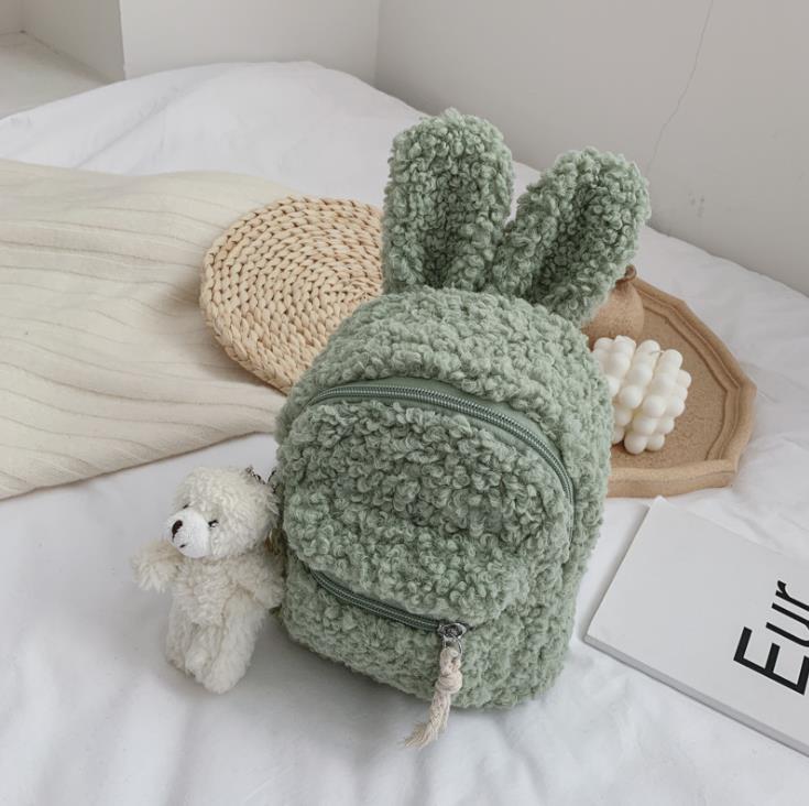 2020 Mới Đáng Yêu Muỗng Sang Trọng Hoạt Hình Ba Lô Dễ Thương Tai Học Mùa Đông Ấm Trang Daypack Cho Bé Trai Bé Gái