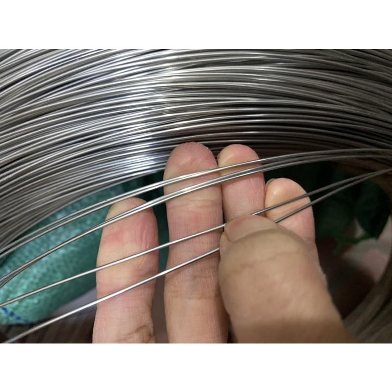 10m dây thép inox 304 không rỉ 1li,2li sáng bóng ,dễ dàng uốn