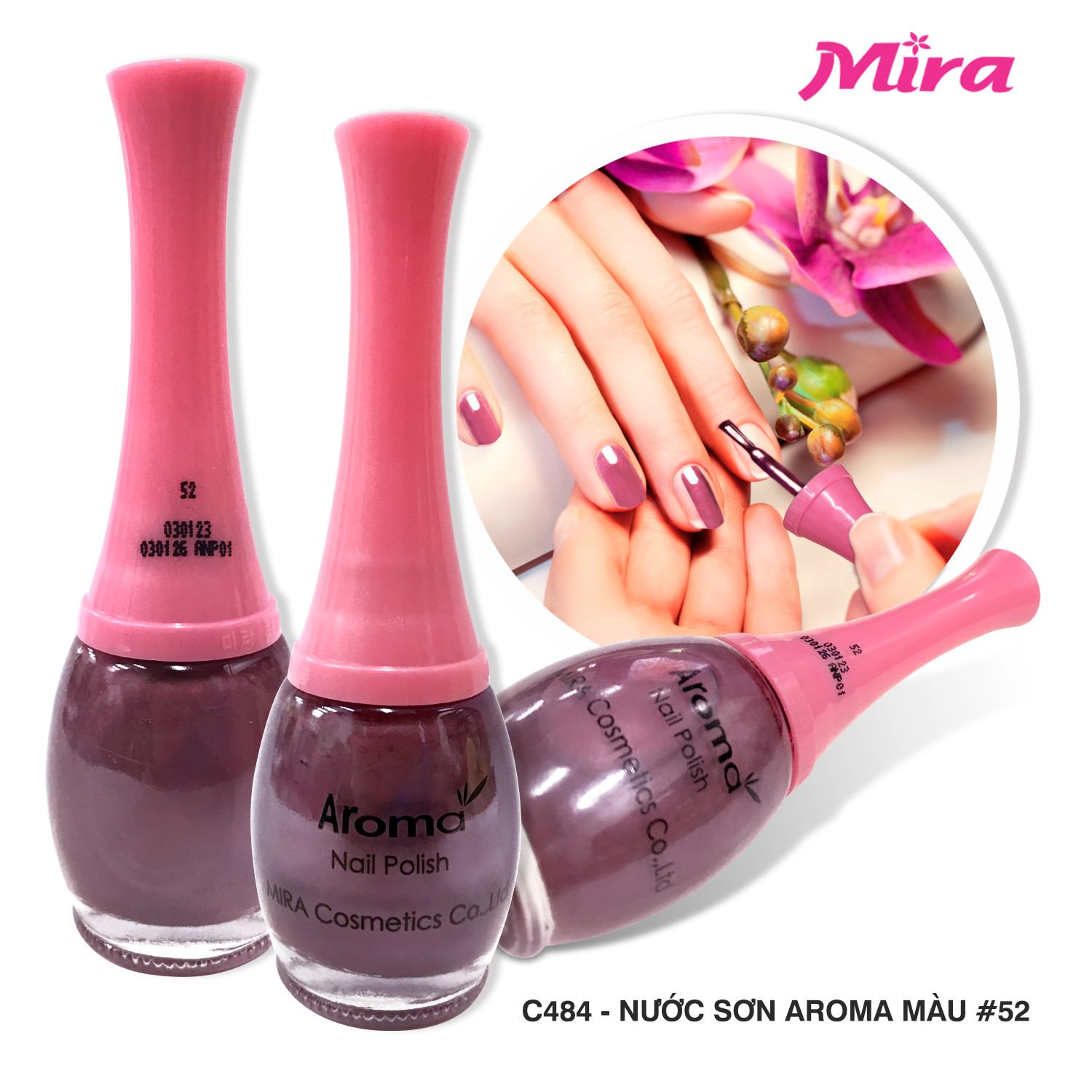 Nước Sơn Móng AROMA Nail Polish C484