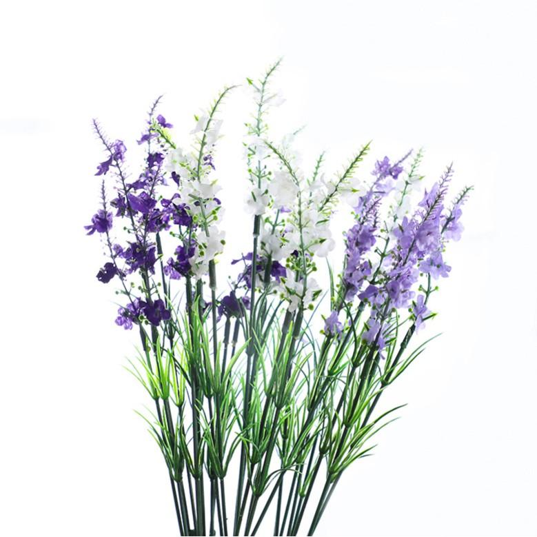 Cành hoa oải hương lavender giả 9 nhánh nhân tạo Hoa giả cao cấp để bàn trang trí phòng khách đẹp H06