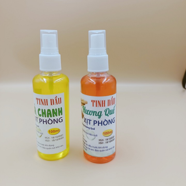 combo 5 chai xịt tinh dầu dung tích 100 ml thơm phòng đuổi côn trùng hiệu quả 6