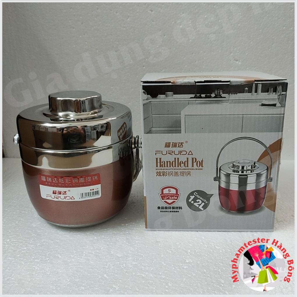 CẶP LỒNG TÁO INOX 304 CAO CẤP 2 NGĂN CÓ DUNG TÍCH 1,2L - 1,5L