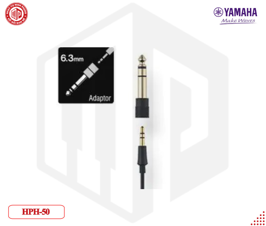 Tai nghe/ Simple Compact Headphones - Yamaha HPH-50 (HPH50) - Màu đen - Hàng chính hãng