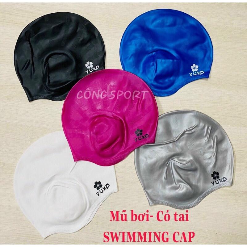 Mũ bơi có tai Yuko cao cấp
