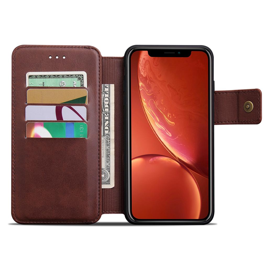 Wallet Case with Credit Card Holder, Premium PU Leather Kickstand Durable Shockproof Phone Case Cover for Apple iPhone XR