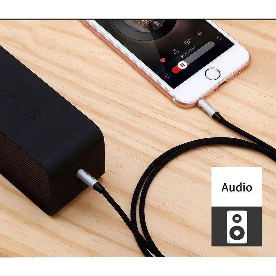 Cáp âm thanh Baseus M30 - AUX Audio 3.5mm - truyền tải âm thanh chất lượng cao- Hàng Chính Hãng