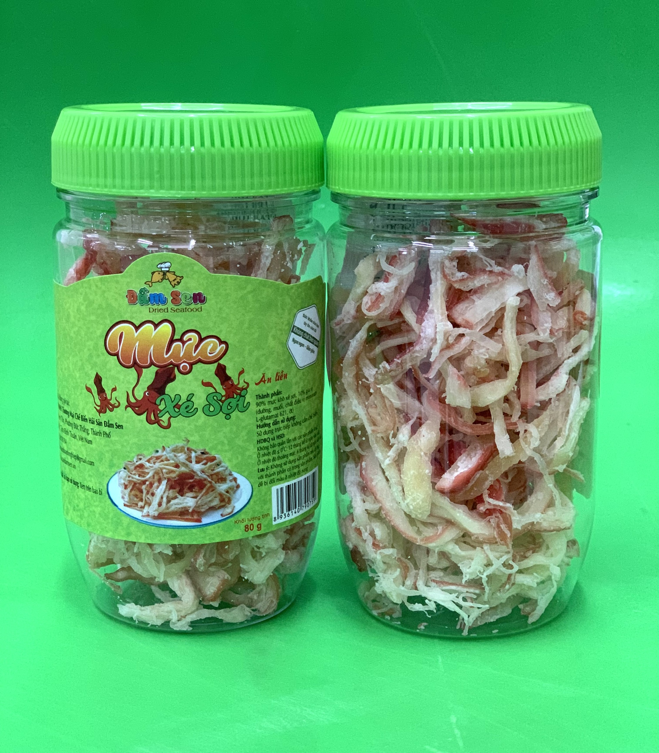 Đặc Sản Bình Thuận - Mực Xé Sợi Đầm Sen - 80G - Ocop 4 Sao