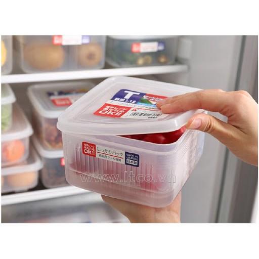 Hộp đựng kèm rổ đựng ráo nước 1.1l