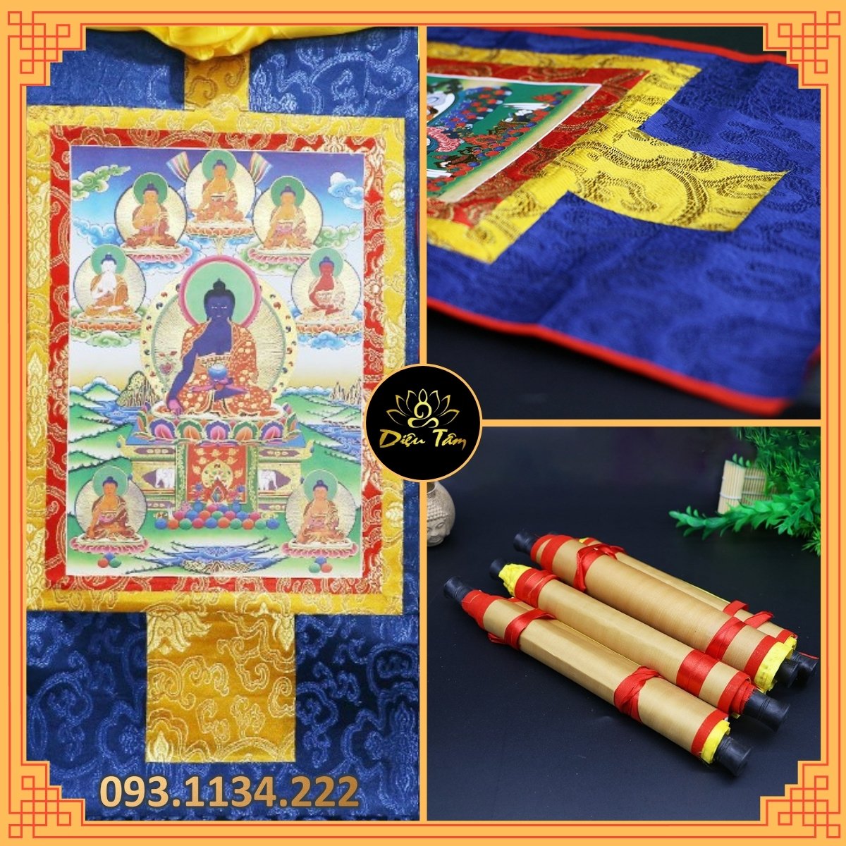 Tranh thangka Phật Dược Sư