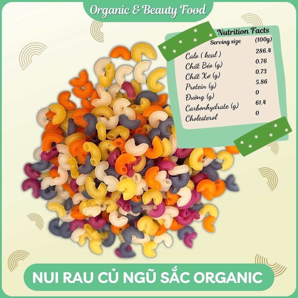 Nui Ngũ Sắc Organic&amp;Beauty - Nui Rau Củ FUMA Eatclean/ Giảm Cân / Healthy - Nui Hữu Cơ - Túi 300g/ 500g