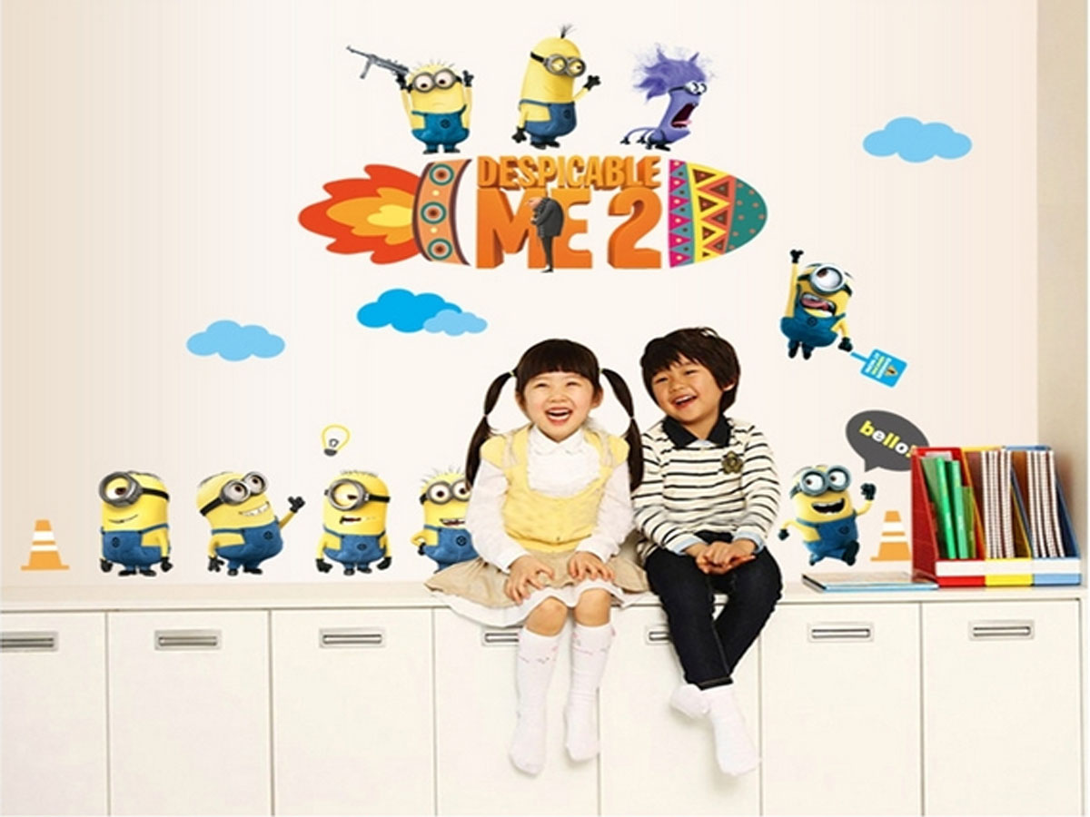 decal dán tường minion ngộ nghĩnh -kẻ đánh cắp mặt trăng ay9147