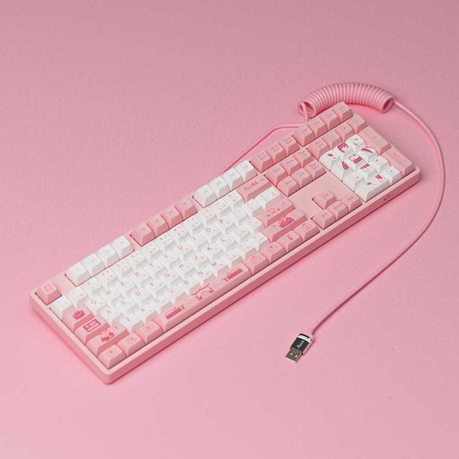 Dây Cáp Xoắn cho Bàn Phím Cơ AKKO Coiled Cable - Hàng Chính Hãng