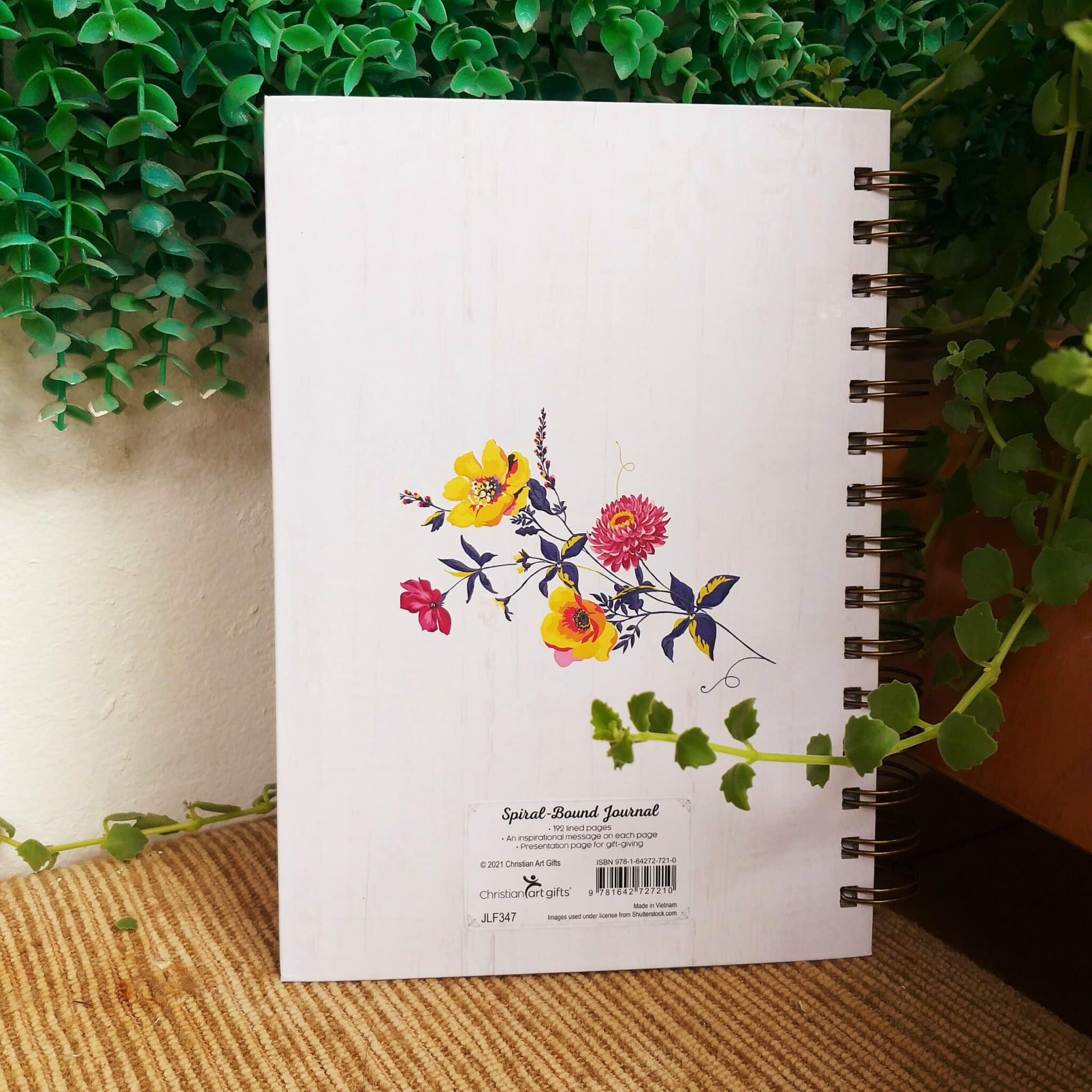 Sổ tay Cơ Đốc chủ đề Hãy Vui Mừng Mãi Mãi JLF347 192 trang 15x21cm