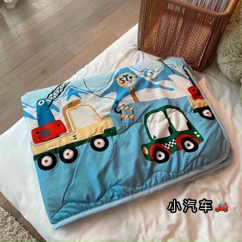 Chăn trẻ em chất cotton đũi cho bé đắp mùa hè thu, chăn cho bé đến trường, đắp văn phòng - 1m x 1m5 Mềm M