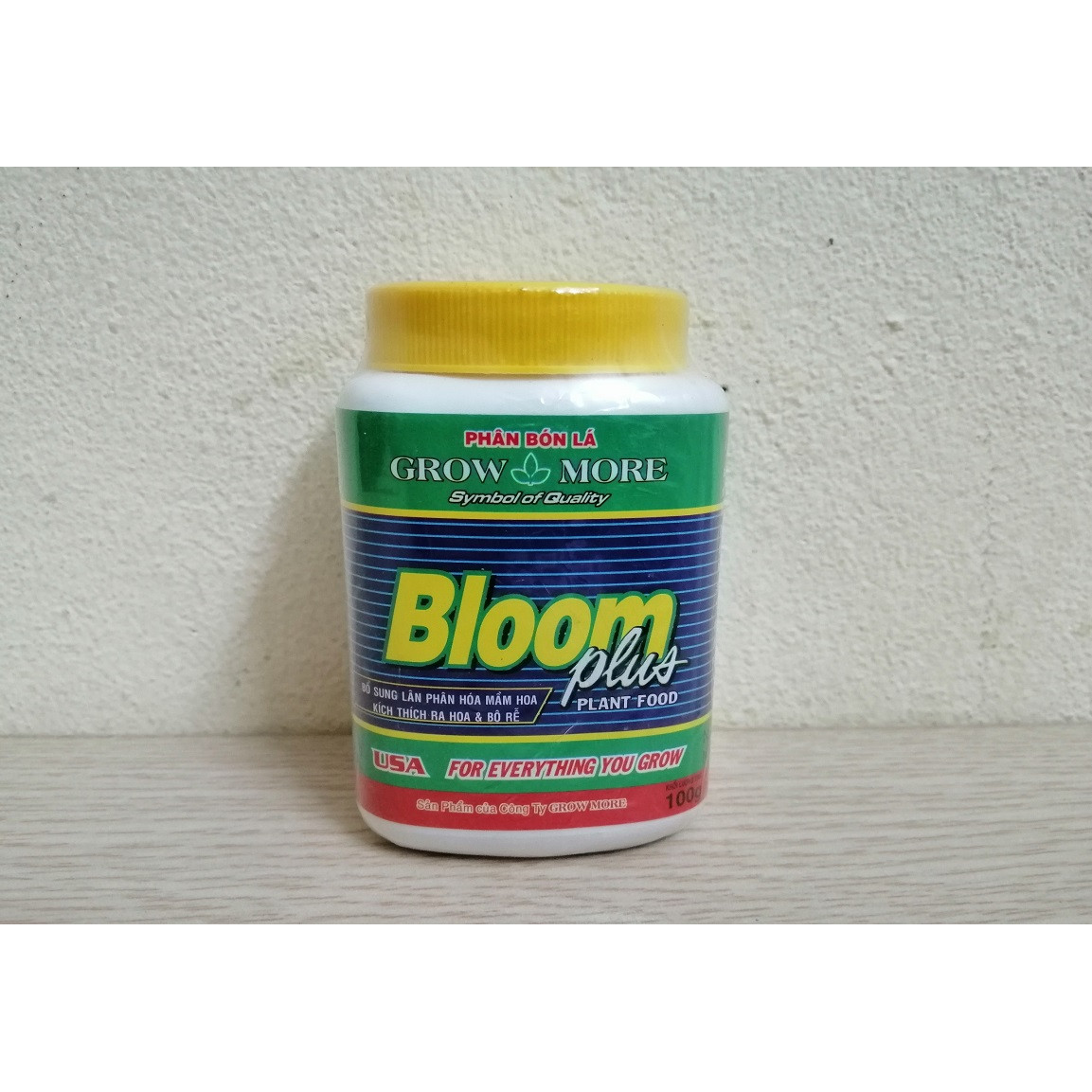 Phân bón lá GROWMORE BLOOM PLUS - BỔ SUNG LÂN PHÂN HÓA MẦM HOA, KÍCH THÍCH RA HOA VÀ BỘ RỄ, LỌ 100G