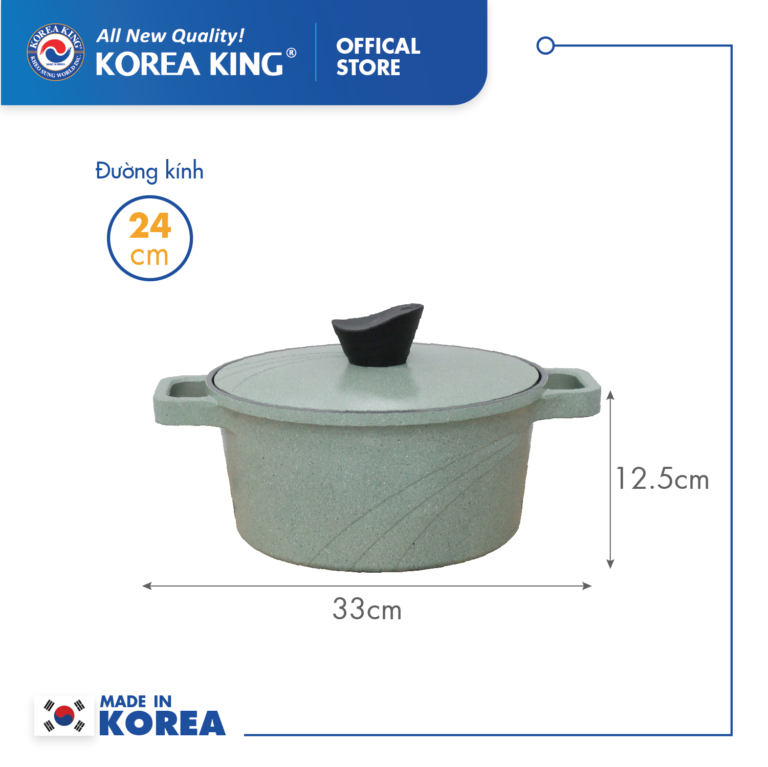 Bộ nồi xanh Levante đáy từ