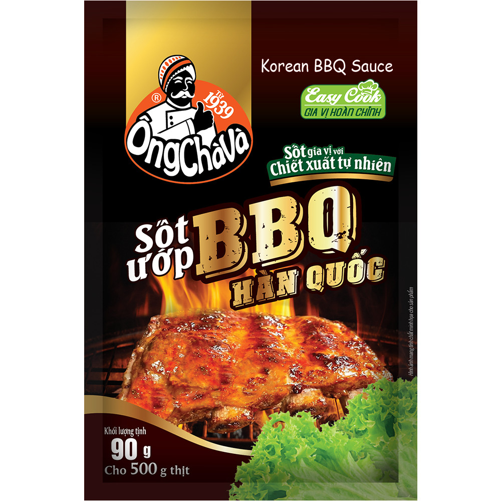 Sốt Ướp BBQ Hàn Quốc Ông Chà Và 90gr (Korean BBQ Sauce)