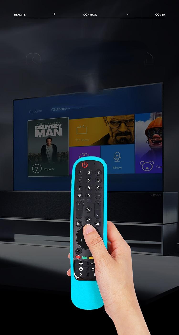 Vỏ silicone cho LG TV Magic Magic AN-MR19BA/MR18BA Bảo vệ điều khiển từ xa cho AN-MR600/MR650A/MR20GA AKB75855501