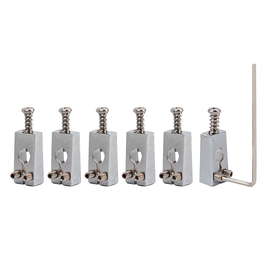 Baoblade Bộ 6 Ghita Điện Cầu Yên Ngựa Bằng Đồng 10mm Dây Khoảng Cách