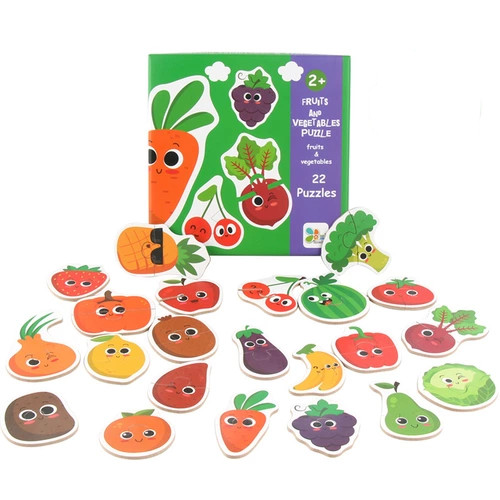 Đồ chơi lắp ghép 2 miếng - Fruits & Vegetables Matching Puzzle