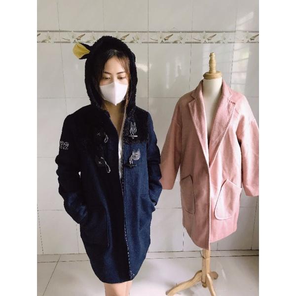 Áo khoác nữ dạ khuy sừng siêu hot siêu sang,bao chất