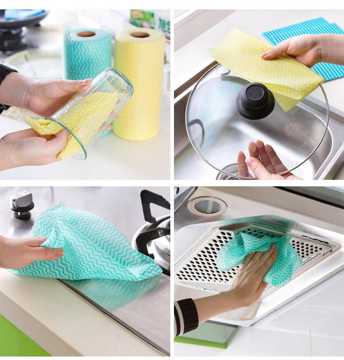 Cuộn khăn vải không dệt lau đa năng - Giấy lau đa năng