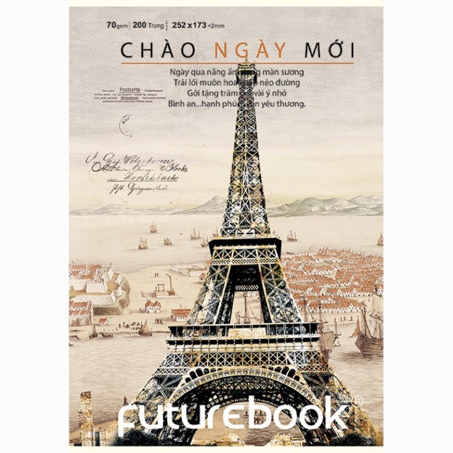 Vở kẻ ngang Futurebook 200 trang, Khổ B5 (252*173mm