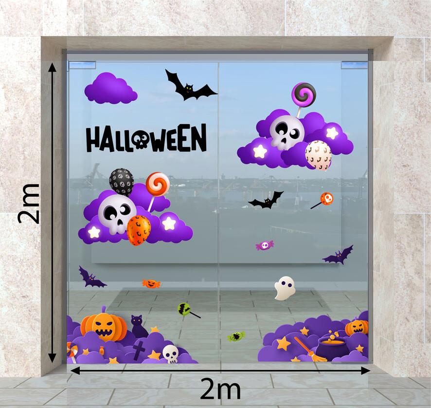 DECAL TRANG TRÍ HALLOWEEN 2023  COMBO SỐ 22