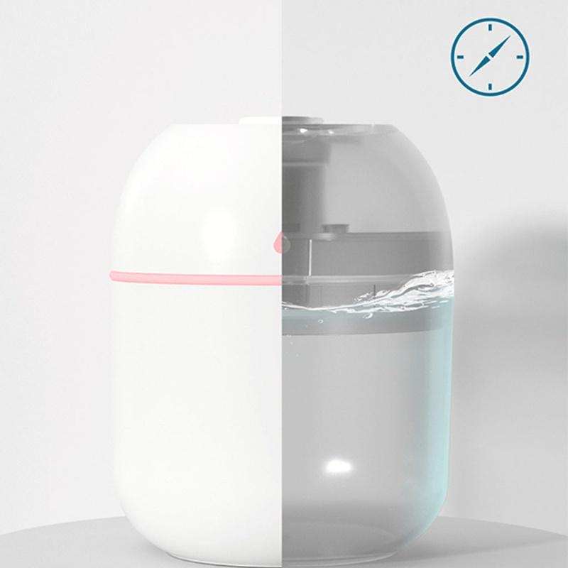 Máy Phun Sương Mini Tạo Độ Ẩm Hinh Tròn 220ml Có Led