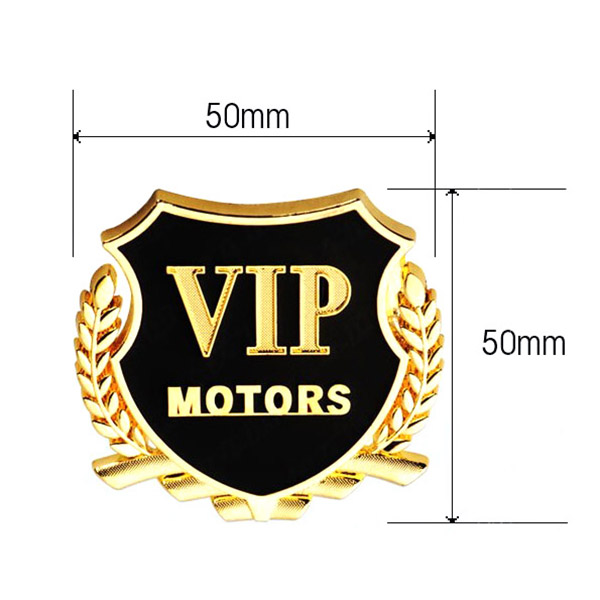 Combo 02 Decal logo VIP dán xe hơi/ ô tô