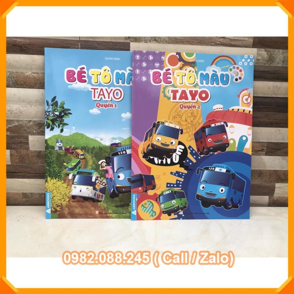 Bé tập tô màu TAYO
