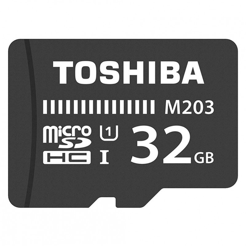 Thẻ nhớ MicroSDHC Toshiba M203 UHS-I U1 32GB 100MB/s (Đen) - Hàng chính hãng + Tặng Đèn Led