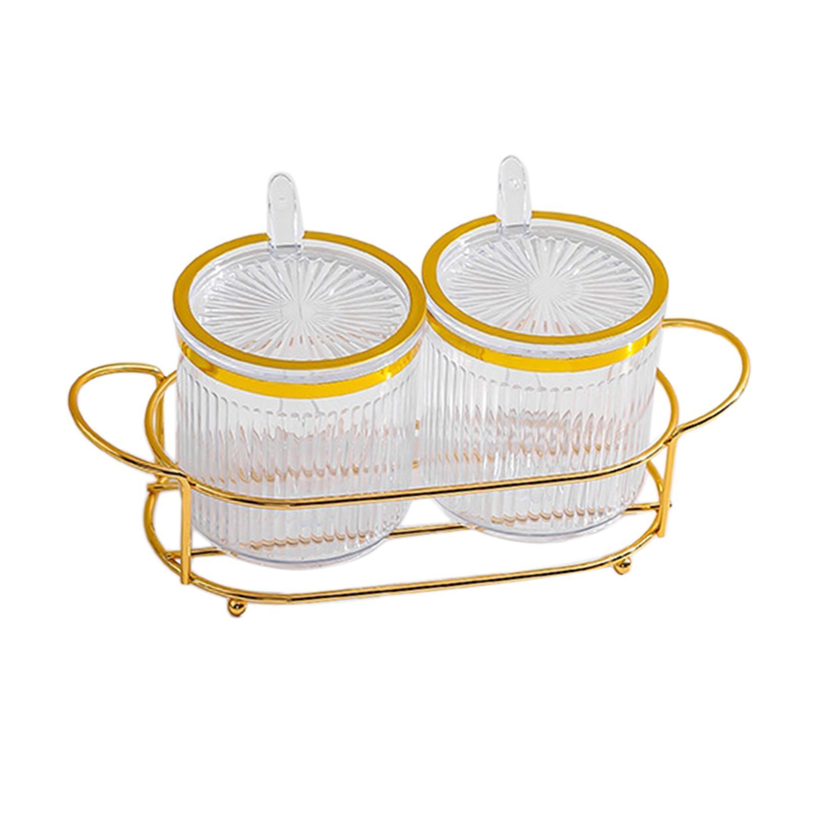 Seasoning Jar with Holder Organizer Spice Containers with Holder for Restaurant Supplies