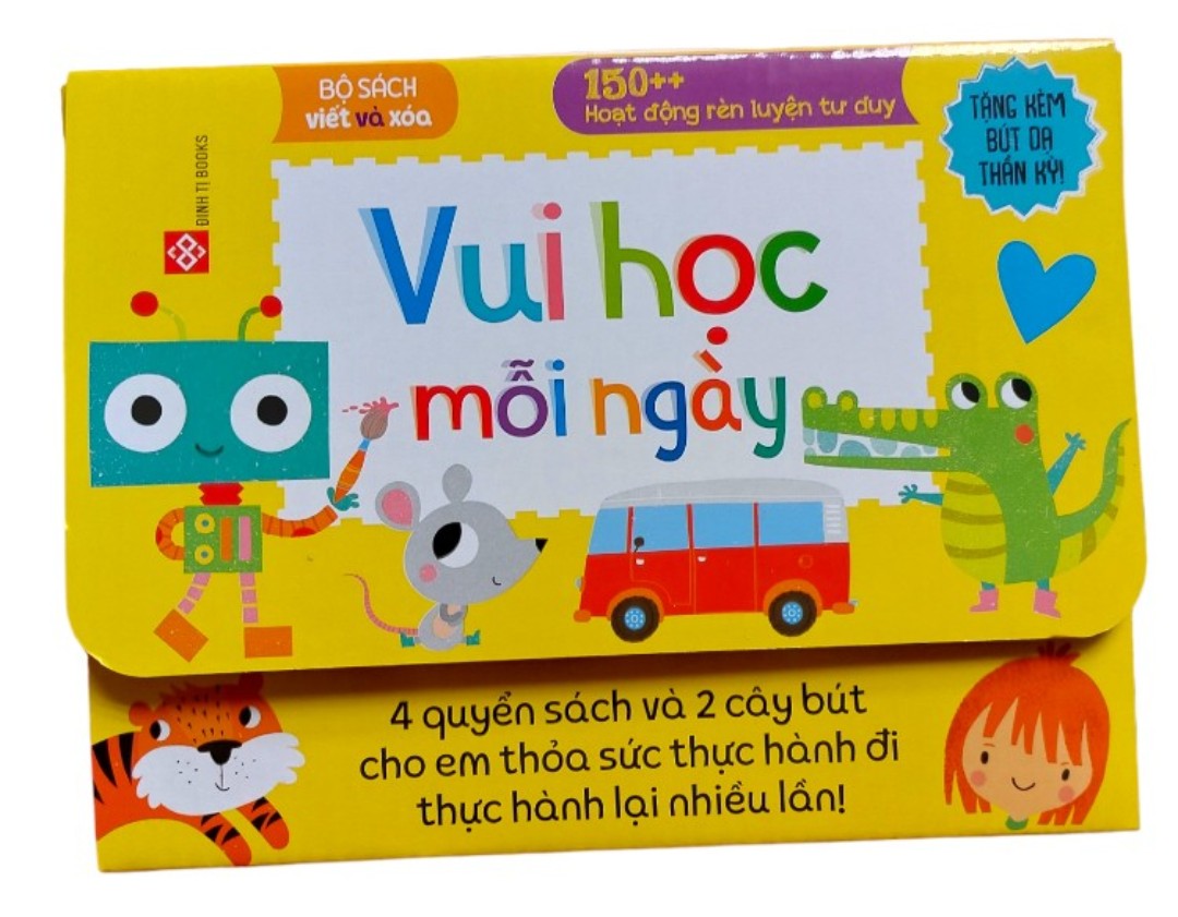 Bộ sách viết và xóa - 150++ hoạt động rè luyện tư duy - Vui học mỗi ngày