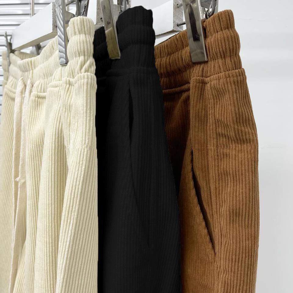 Quần Short Đùi Nhung Tăm Unisex