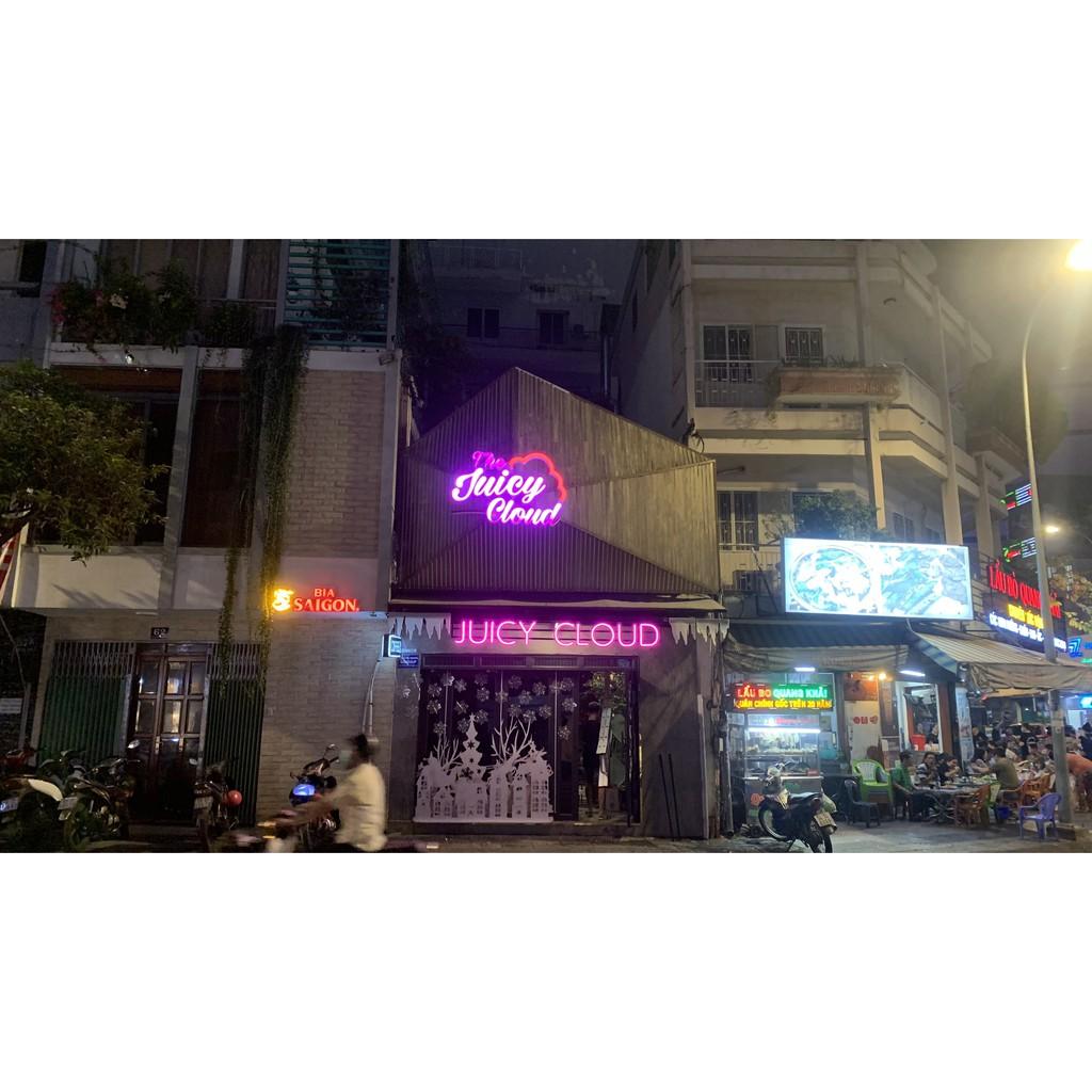 Đèn Led Neon Sign Bảng Hiệu Ngoài Trời JUICY CLOUD - Đèn Ngoài Trời Uốn Chữ