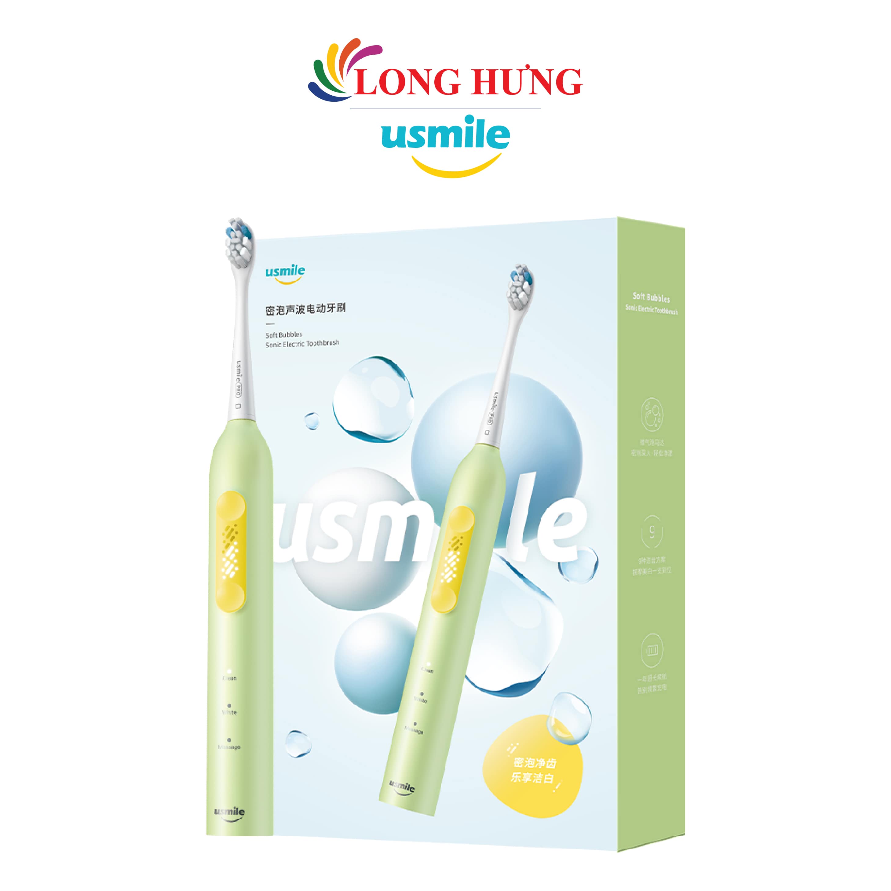 Bàn chải điện sóng siêu âm Usmile P4 - Hàng chính hãng