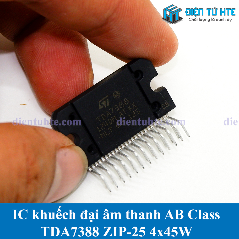 IC khuếch đại âm thanh Class AB TDA7388 ZIP-25 4x45W Mới