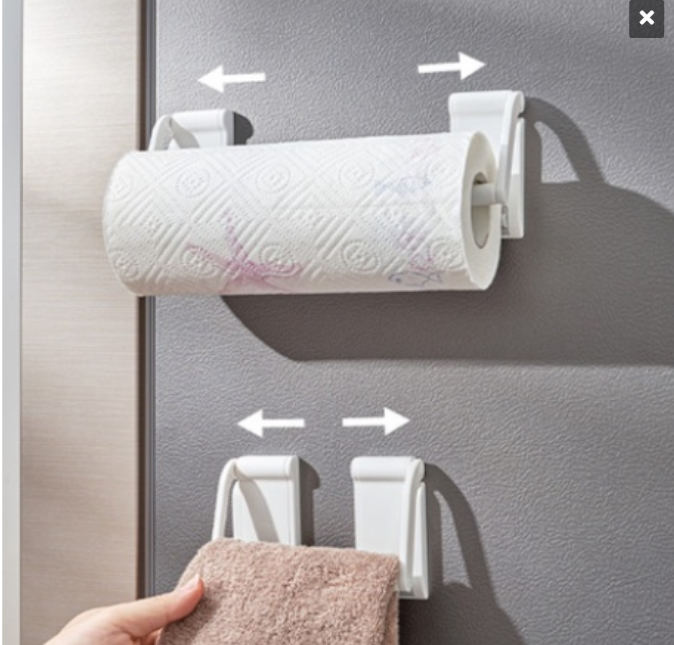 Giá để giấy bếp/ cuộn nilon hút nam châm 1031