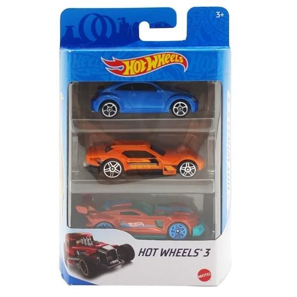 Bộ 3 Siêu Xe Hot Wheels K5904 (Mẫu Sản Phẩm Bên Trong Là Ngẫu Nhiên)