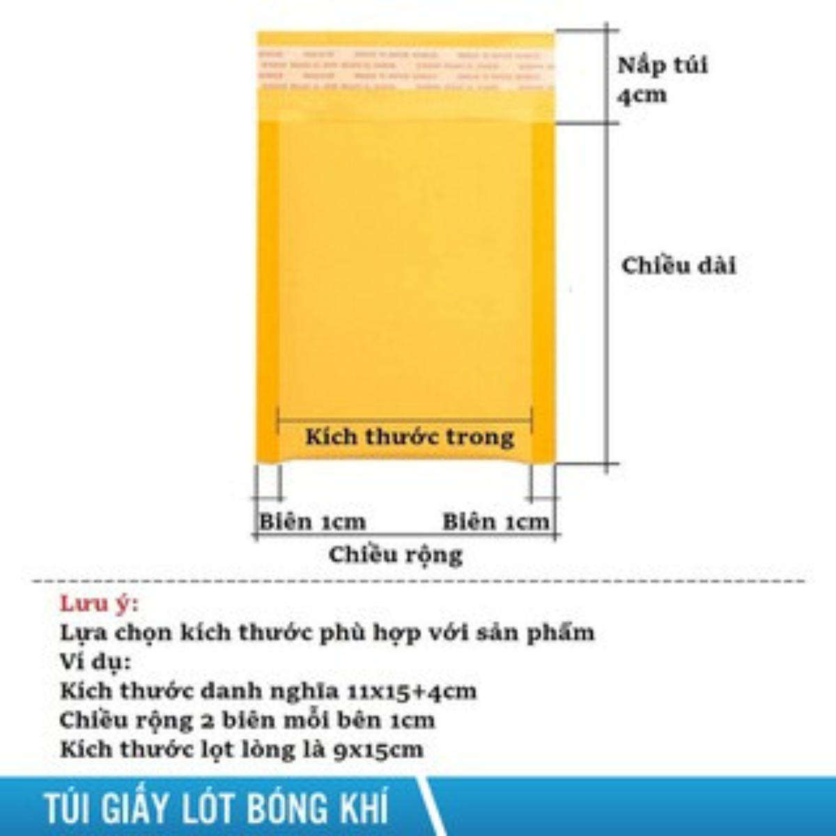 Túi giấy gói hàng lót bóng khí chống sốc nguyên thùng sẵn băng keo tiện lợi phù hợp đóng gói nhiều mặt hàng nhỏ gọn