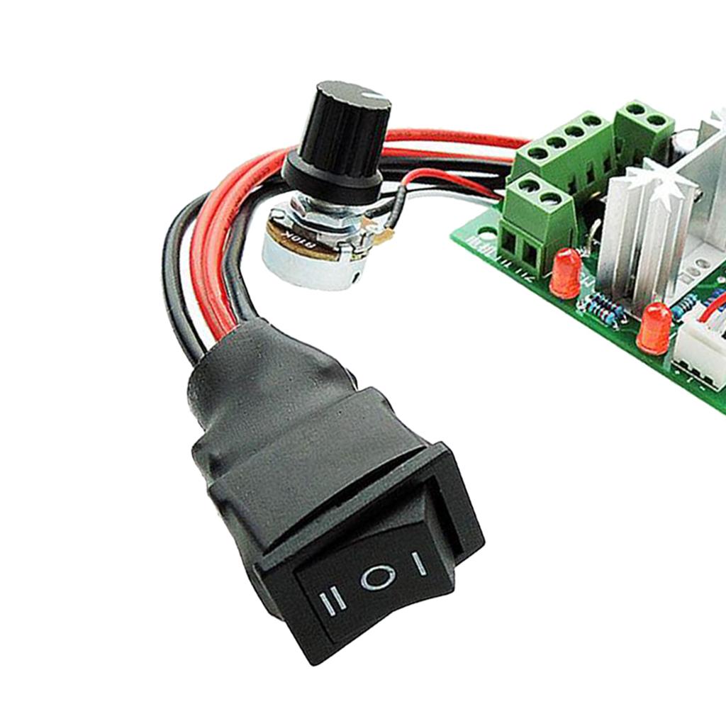 DC 6-30V 10A PWM Motor  Controller CW CCW Reversible 12V 24V 30V