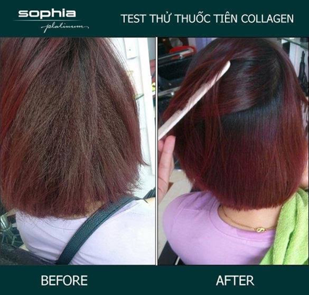 Protein Phục Hồi Hư Nát Sophia Platinum Hair Repair Protein (13mlx10) tặng kèm móc khoá