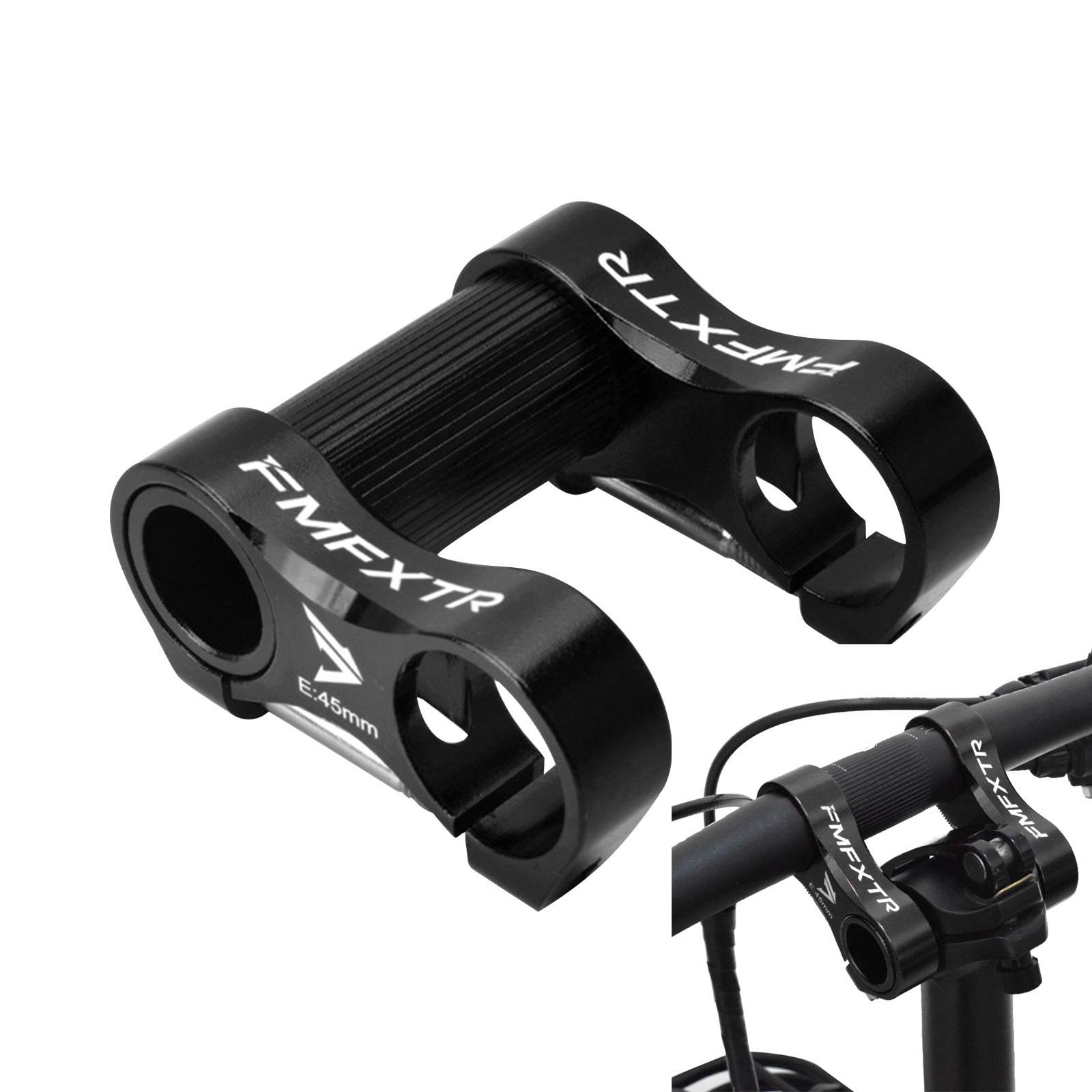 Folding Bike Double Stem Riser Handlebar Stem 25.4mm/1" for Folding Bike Black
