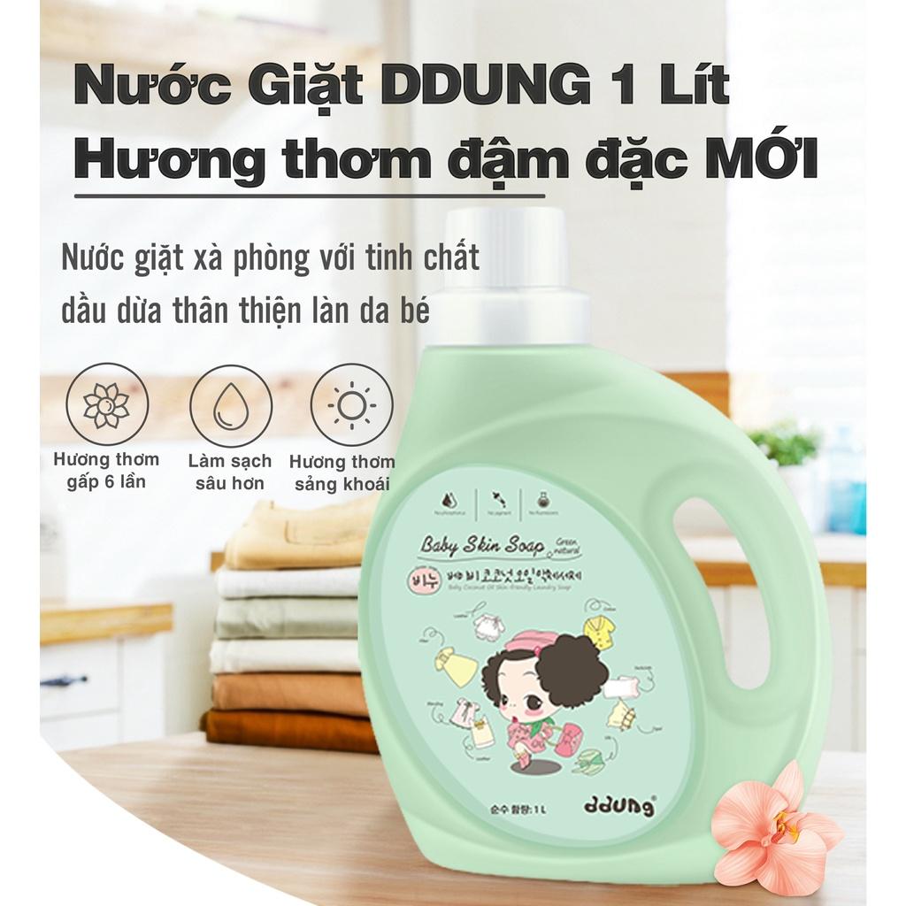 Nước giặt xà phòng DDung hương nắng mai 1 lít giặt sạch sâu đánhbay vết bẩn thân thiện làn da không phai màu