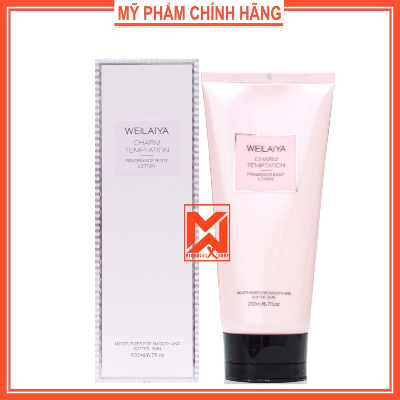 Sữa dưỡng thể WEILAIYA 200ml, hương thơm nước hoa dưỡng thể 3 tầng dưỡng trắng sáng da